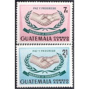 Guatemala A- 371/72 1967 Paz y progreso mediante cooperación MNH