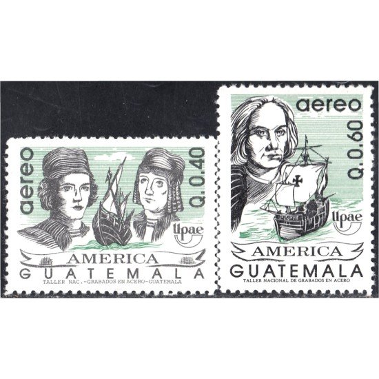 Guatemala A- 839/40 1992 América Upaep 500 Aniversario del descubrimiento de América MNH Guatemala A- 839/40 1992 América Upaep 500 Aniversario del descubrimiento de América MNH