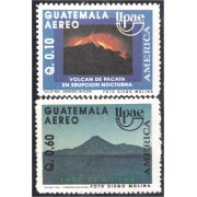 Guatemala A- 838AB 1991 América Upaep Volcán de Pacaya Lago de Atitlan MNH