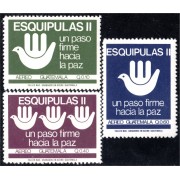 Guatemala A- 824/26 1988 Esquipulas II Un paso firme a la Paz MNH