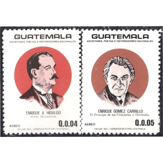 Guatemala A- 822/23 1988 Enrique A. Hidalgo nrique Gómez Carrillo MNH Guatemala A- 822/23 1988 Enrique A. Hidalgo nrique Gómez Carrillo MNH