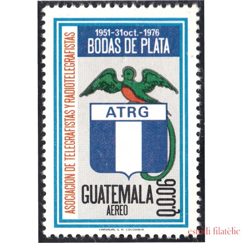 Guatemala A- 808 1986 Asociación de Telegrafistas y Radio Telegrafistas MNH
