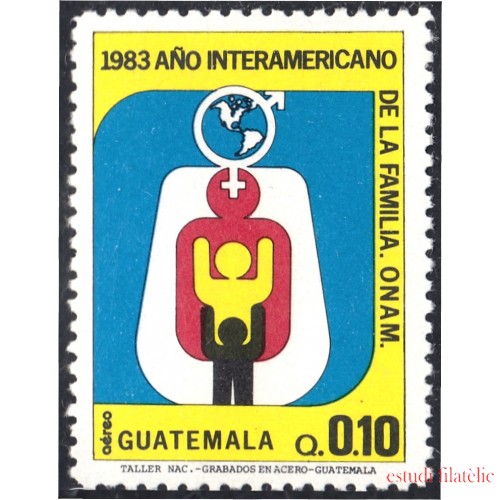 Guatemala A- 798 1985 Año Interamericano de la familia ONAM MNH