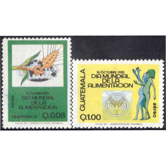 Guatemala A- 765/66 1983 Día Mundial de la Alimentación MNH Guatemala A- 765/66 1983 Día Mundial de la Alimentación MNH
