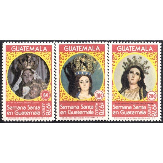 Guatemala A- 643/45 1978 Semana Santa MNH