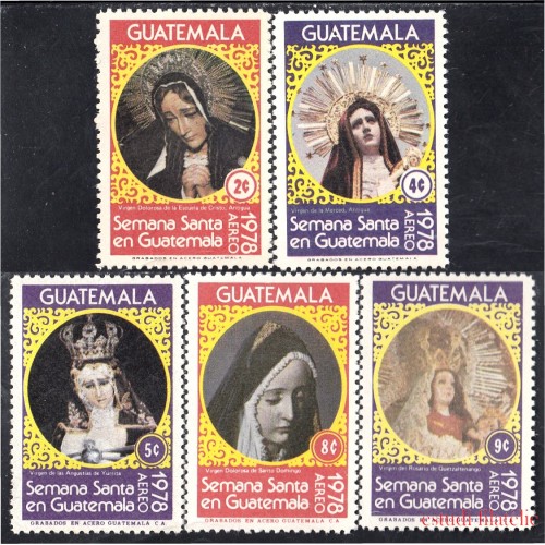 Guatemala A- 637/41 1978 Semana Santa MNH