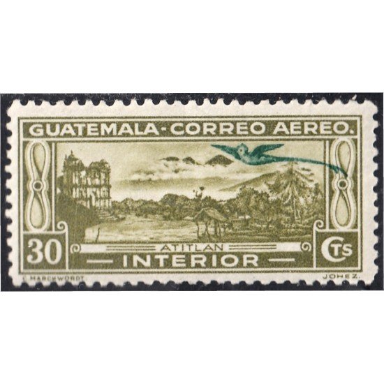 Guatemala A- 36 1935/36 Atitlan Paisaje MH Guatemala A- 36 1935/36 Atitlan Paisaje MH