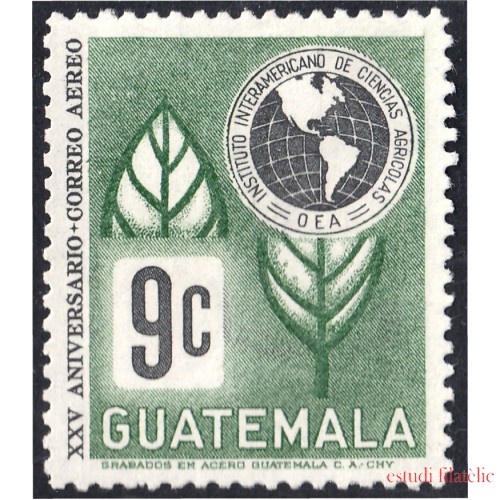 Guatemala A- 396 1968 25 Aniversario del Instituto Interamericano de Ciencias Agrícolas MH