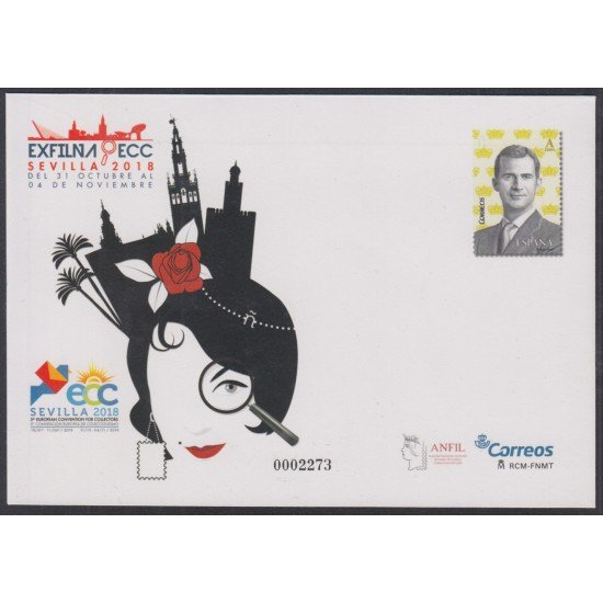 Sobres Enteros Postales 150 2018 Exfilna ECC Sevilla 2018 Sobres Enteros Postales 150 2018 Exfilna ECC Sevilla 2018