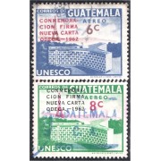 Guatemala A- 284/85 1963 Palacio de la UNESCO usados