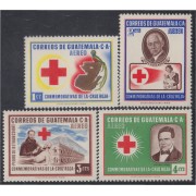 Guatemala A- 230/33 1958 Conmemorativas Cruz Roja MNH