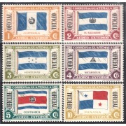Guatemala Servicio Oficial Aéreo 1939 7/12 Banderas MH