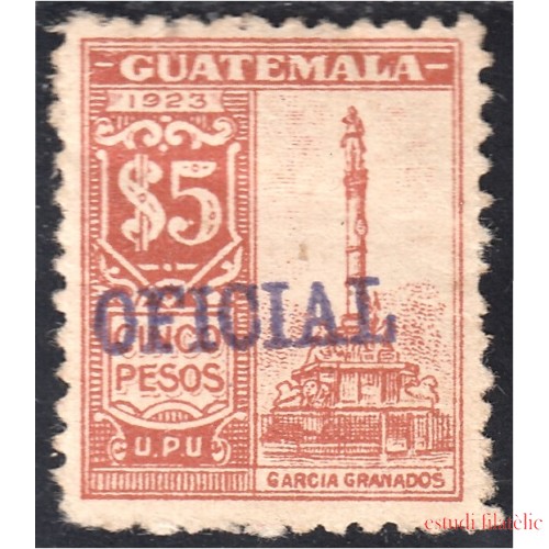 Guatemala Timbres de Servicio 42 1924 Monumento García Granados MH