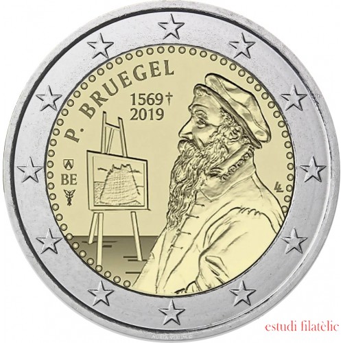 Bélgica 2019 2 € euros conmemorativos Pieter Brueghel