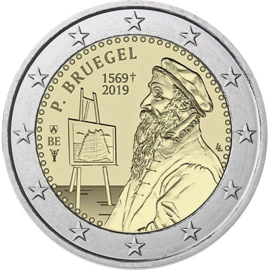 Bélgica 2019 2 € euros conmemorativos Pieter Brueghel Bélgica 2019 2 € euros conmemorativos Pieter Brueghel