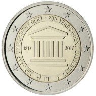 Bélgica 2017 2 € euros conmemorativos  200 Años de la Universidad de Gante