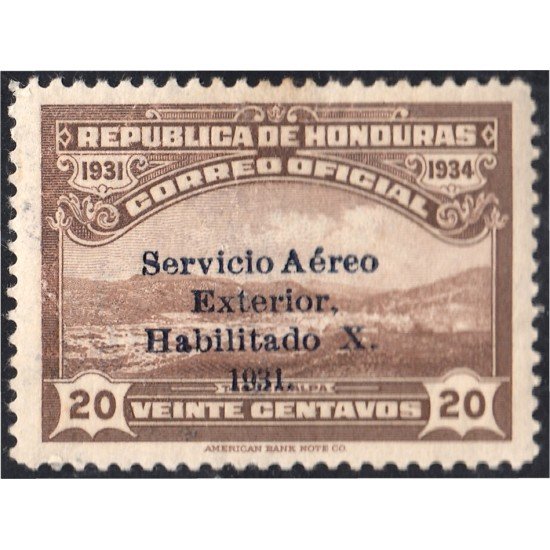 Honduras A- 53A 1932 Valle Tegucigalpa MH Honduras A- 53A 1932 Valle Tegucigalpa MH