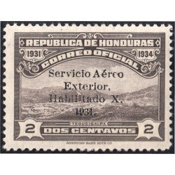 Honduras A- 48A 1932 Valle Tegucigalpa  MH