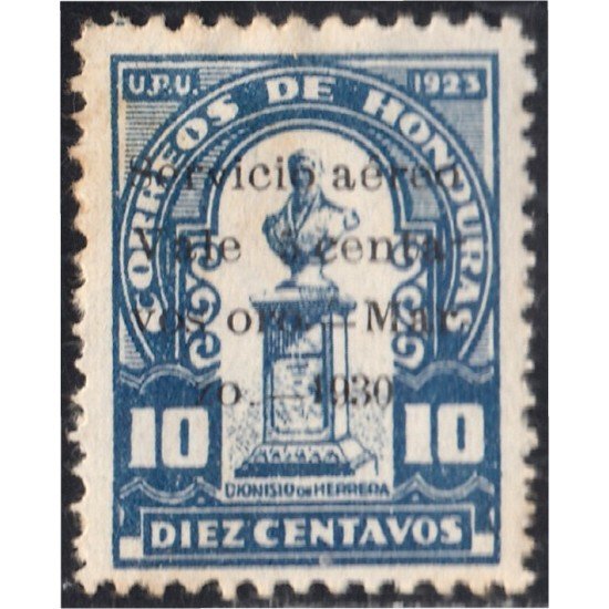 Honduras A- 20 1929/31 Busto de Dionisio Herrera MH Honduras A- 20 1929/31 Busto de Dionisio Herrera MH