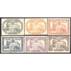 Honduras A- 154/59 1947 Mapa de Honduras MNH Honduras A- 154/59 1947 Mapa de Honduras MNH