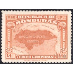 Honduras A- 135 1943 Unión Postal Universal Mapa de Honduras MH