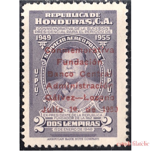 Honduras A- 180 1951 Gral. Tiburcio Cáreas MNH