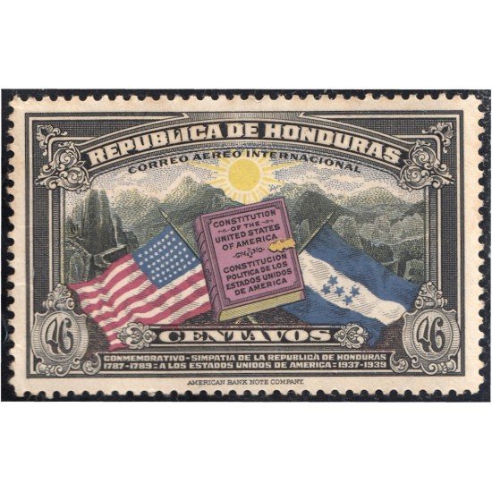 Honduras A- 79 1937 Constitución de Estados Unidos de América MNH Honduras A- 79 1937 Constitución de Estados Unidos de América MNH