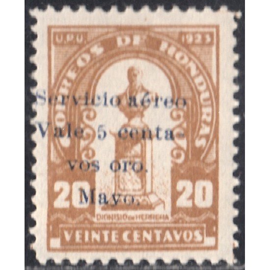 Honduras A- 21 1929/31 Busto de Dionisio Herrera MNH Honduras A- 21 1929/31 Busto de Dionisio Herrera MNH