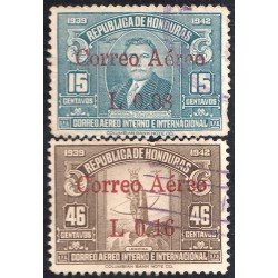 Honduras A- 119/20 1942 Gral. Tiburcio Cáreas Lempira usados