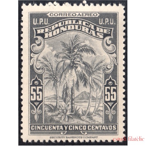 Honduras A- 132 1943 Unión Postal Universal Cocos Sin goma