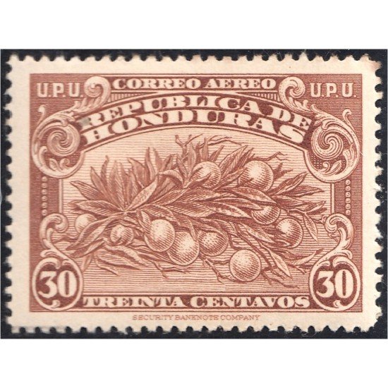 Honduras A- 130 1943 Unión Postal Universal Naranjo Sin goma Honduras A- 130 1943 Unión Postal Universal Naranjo Sin goma