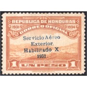 Honduras A-  55B 1932 Valle Tegucigalpa Sin goma