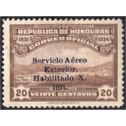 Honduras A- 53A 1932 Valle Tegucigalpa Sin goma