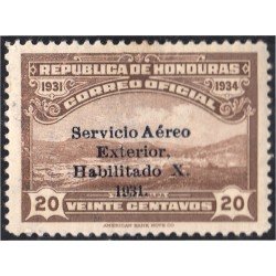 Honduras A- 53A 1932 Valle Tegucigalpa Sin goma Honduras A- 53A 1932 Valle Tegucigalpa Sin goma