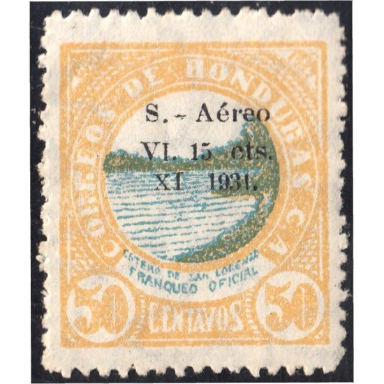 Honduras A- 45 1931 Boca de San Lorenzo Sin goma Honduras A- 45 1931 Boca de San Lorenzo Sin goma