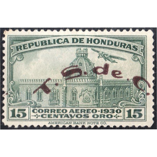 Honduras A- 35II 1930 Palacio Nacional de Tegucigalpa Sin goma Honduras A- 35II 1930 Palacio Nacional de Tegucigalpa Sin goma