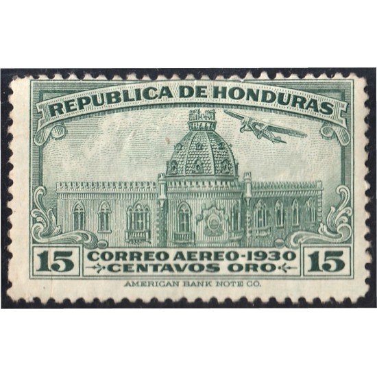 Honduras A- 35I 1930 Palacio Nacional de Tegucigalpa Sin goma Honduras A- 35I 1930 Palacio Nacional de Tegucigalpa Sin goma