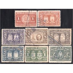 Honduras A- 146/53 1946 Escudos Franklin Roosevelt  usados