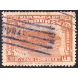 Honduras A- 135 1943 Unión Postal Universal Mapa de Honduras usados