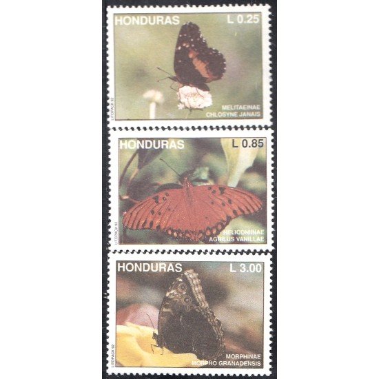 Honduras 287/89 1992 Mariposa Butterflies MNH Honduras 287/89 1992 Mariposa Butterflies MNH