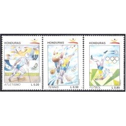 Honduras 281/83 1992 Juegos olímpicos de Verano Atletismo Tennis Fútbol MNH Honduras 281/83 1992 Juegos olímpicos de Verano Atletismo Tennis Fútbol MNH