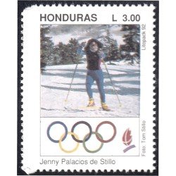 Honduras 280a 1992 Juegos olímpicos de invierno Albertville Jenny Palacios de Stillo MNH Honduras 280a 1992 Juegos olímpicos de invierno Albertville Jenny Palacios de Stillo MNH