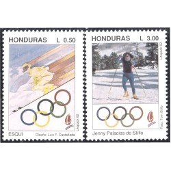 Honduras 279/80 1992 Juegos olímpicos de invierno Albertville MNH Honduras 279/80 1992 Juegos olímpicos de invierno Albertville MNH