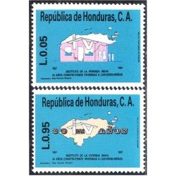 Honduras 275/76 1987 Instituto de la Vivienda MNH Honduras 275/76 1987 Instituto de la Vivienda MNH