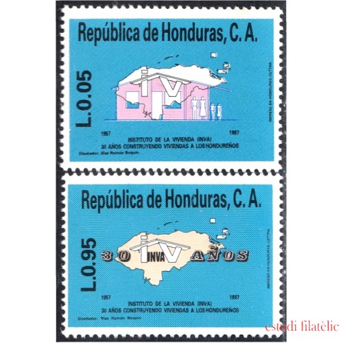 Honduras 275/76 1987 Instituto de la Vivienda MNH