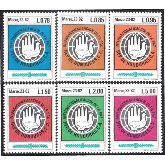 Honduras 263/68 1984 Internacionalización de La Paz MNH Honduras 263/68 1984 Internacionalización de La Paz MNH
