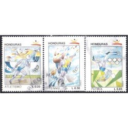 Honduras 281/83 1992 Juegos olímpicos de Verano Atletismo Tennis Fútbol usados Honduras 281/83 1992 Juegos olímpicos de Verano Atletismo Tennis Fútbol usados