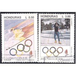Honduras 279/80 1992 Juegos olímpicos de invierno Albertville usados Honduras 279/80 1992 Juegos olímpicos de invierno Albertville usados
