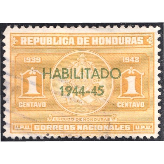 Honduras 261 1945 Escudo de Honduras usados Honduras 261 1945 Escudo de Honduras usados