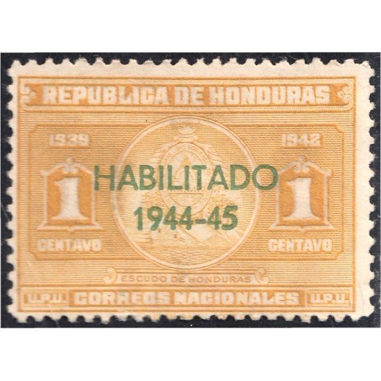 Honduras 261 1945 Escudo de Honduras MH Honduras 261 1945 Escudo de Honduras MH